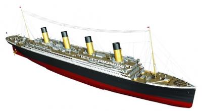 RMS Titanic komplett 1:144